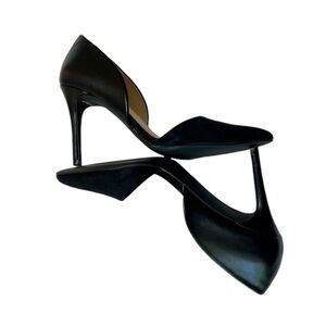 French Connection Closed Toe High Heel Pump Black Size 10 Chic Stiletto Velvet
